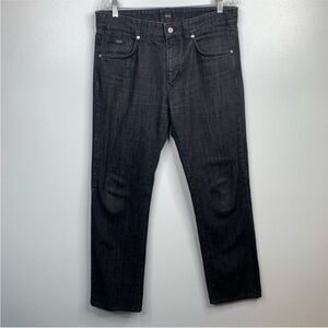 Boss‎ Hugo Boss Black Label Mens Jeans 32/34 Kansas Relaxed Fit Black Denim